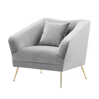 Iconic Home Potter Velvet Club Chair 