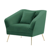 Iconic Home Potter Velvet Club Chair 