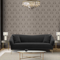 Iconic Home Potter Velvet Sofa Black