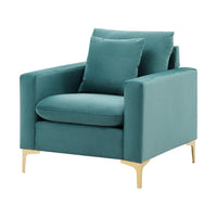 Iconic Home Roxie Velvet Club Chair 