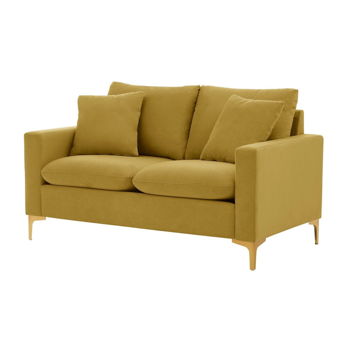 Iconic Home Roxie Velvet Loveseat 
