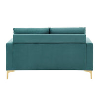 Iconic Home Roxie Velvet Loveseat 