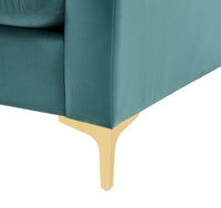 Iconic Home Roxie Velvet Loveseat 