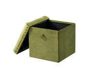 Iconic Home Sassy Velvet Storage Ottoman 