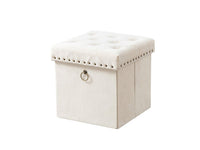 Iconic Home Sassy Velvet Storage Ottoman 