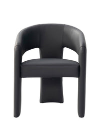 Chic Home Sinatra Faux Leather Dining Chair 1 Piece Black