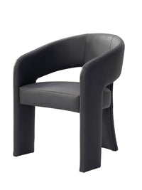 Chic Home Sinatra Faux Leather Dining Chair 1 Piece Black