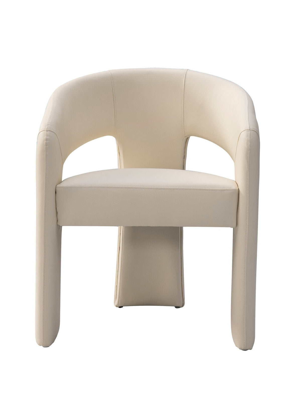 Chic Home Sinatra Faux Leather Dining Chair 1 Piece Beige