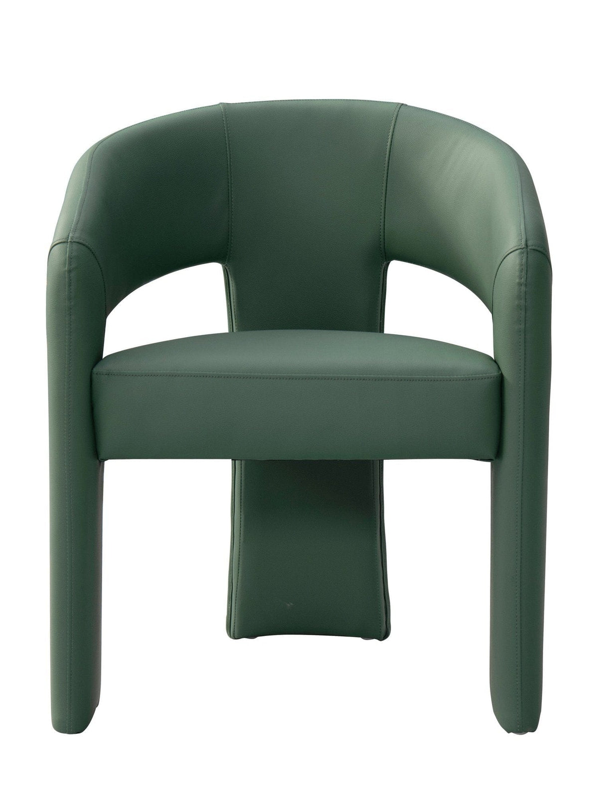 Chic Home Sinatra Faux Leather Dining Chair 1 Piece Green