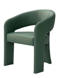 Chic Home Sinatra Faux Leather Dining Chair 1 Piece Green