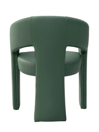 Chic Home Sinatra Faux Leather Dining Chair 1 Piece Green