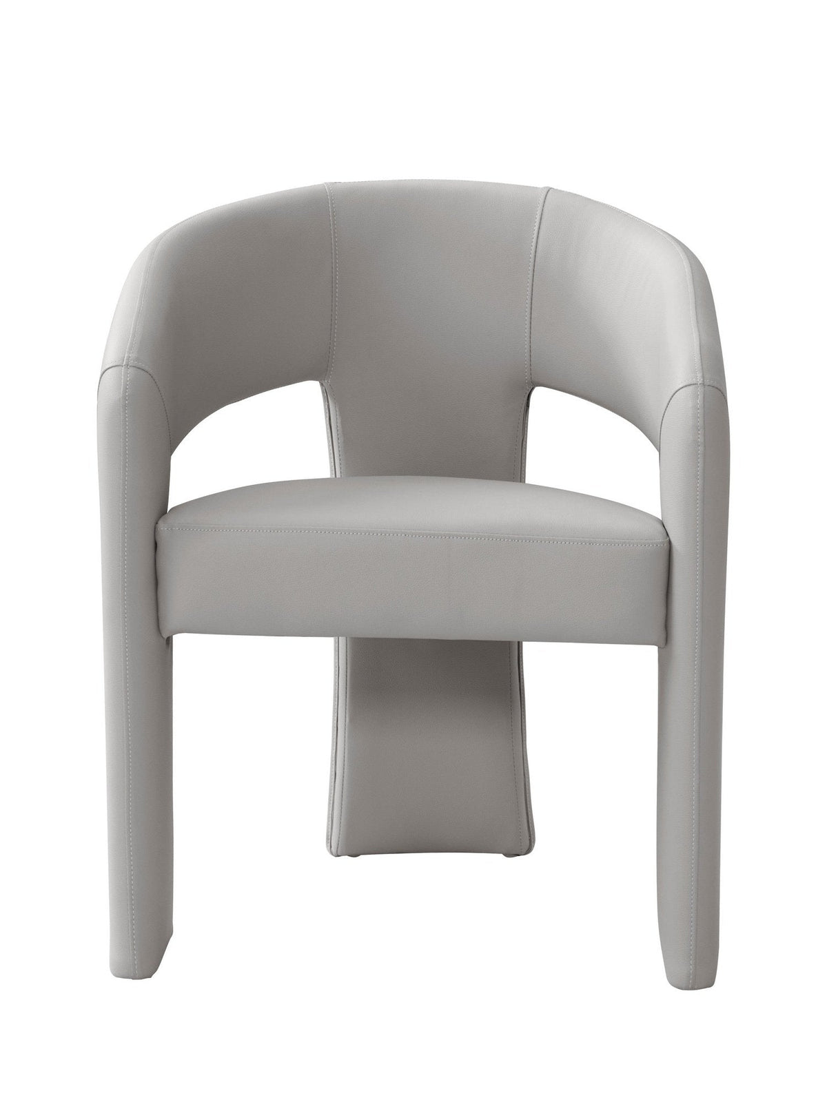 Chic Home Sinatra Faux Leather Dining Chair 1 Piece Grey