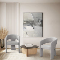 Chic Home Sinatra Faux Leather Dining Chair 1 Piece Grey