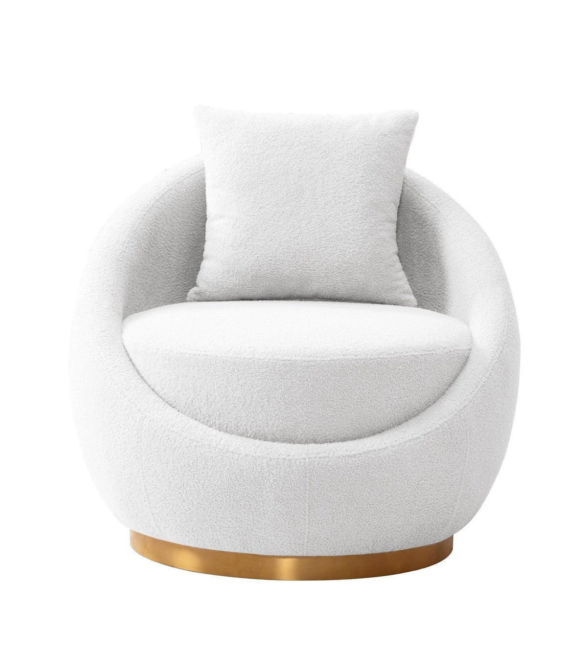 Iconic Home St Barts Shearling Accent Chair 