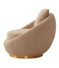 Iconic Home St Barts Shearling Accent Chair 
