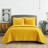 NY&C Home Babe 7 Piece Cotton Quilt Set Yellow