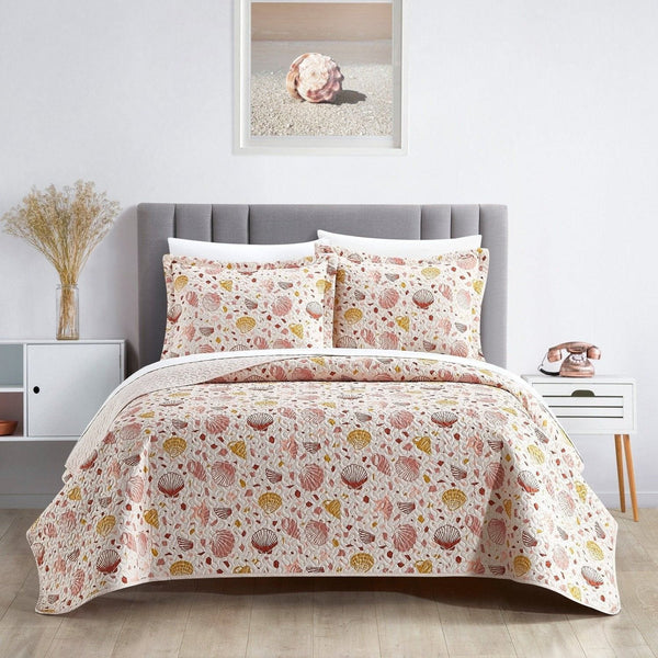 NY&C Home Bali 7 Piece Beach Vibes Quilt Set Queen