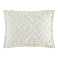 NY&C Home Cody 3 Piece Clip Jacquard Cotton Quilt Set 