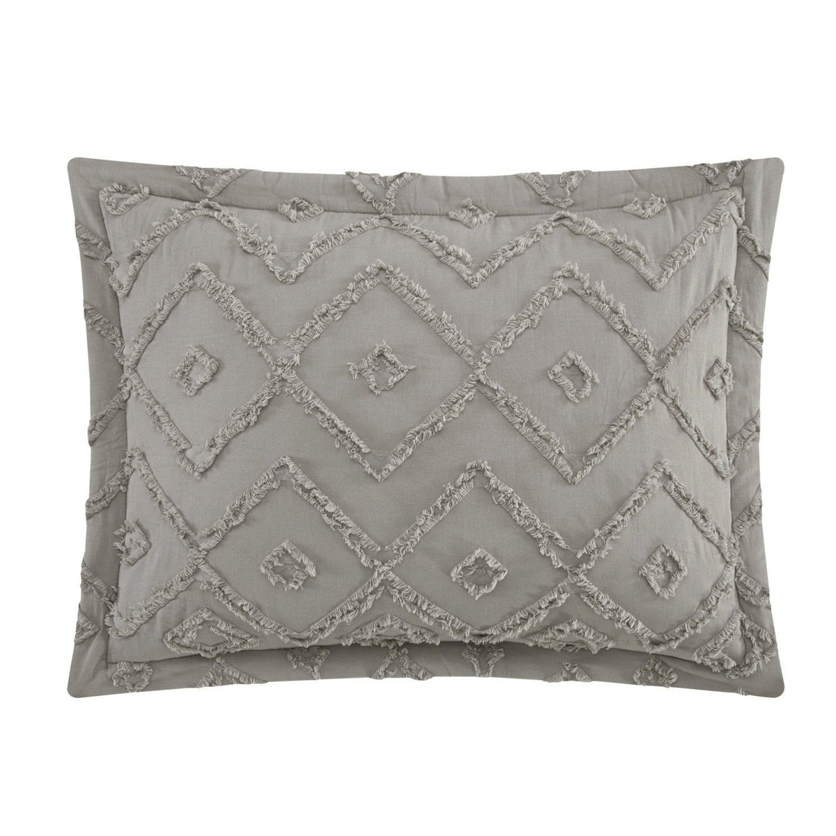 NY&C Home Cody 7 Piece Clip Jacquard Cotton Quilt Set 