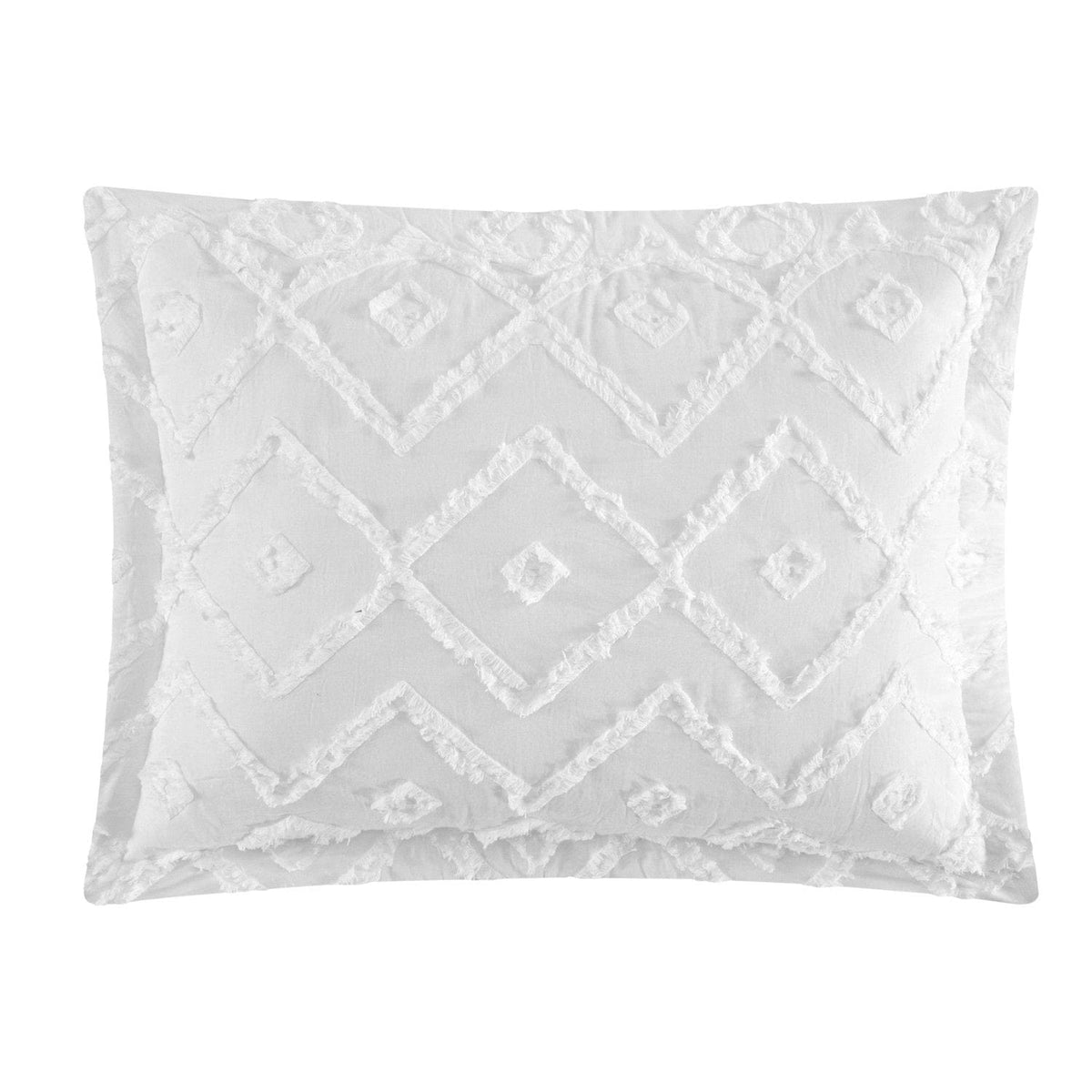 NY&C Home Cody 7 Piece Clip Jacquard Cotton Quilt Set 