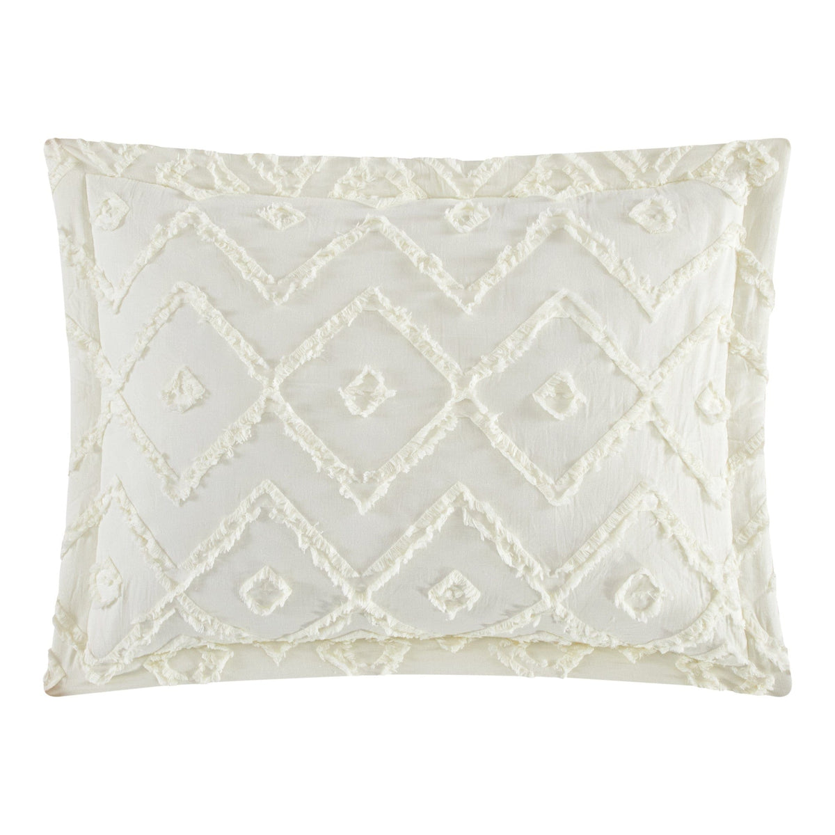 NY&C Home Cody 7 Piece Clip Jacquard Cotton Quilt Set 