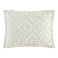 NY&C Home Cody 7 Piece Clip Jacquard Cotton Quilt Set 