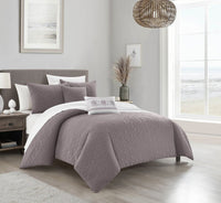 NY&C Home Davina 5 Piece Geometric Comforter Set 