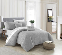 NY&C Home Davina 9 Piece Geometric Comforter Set 