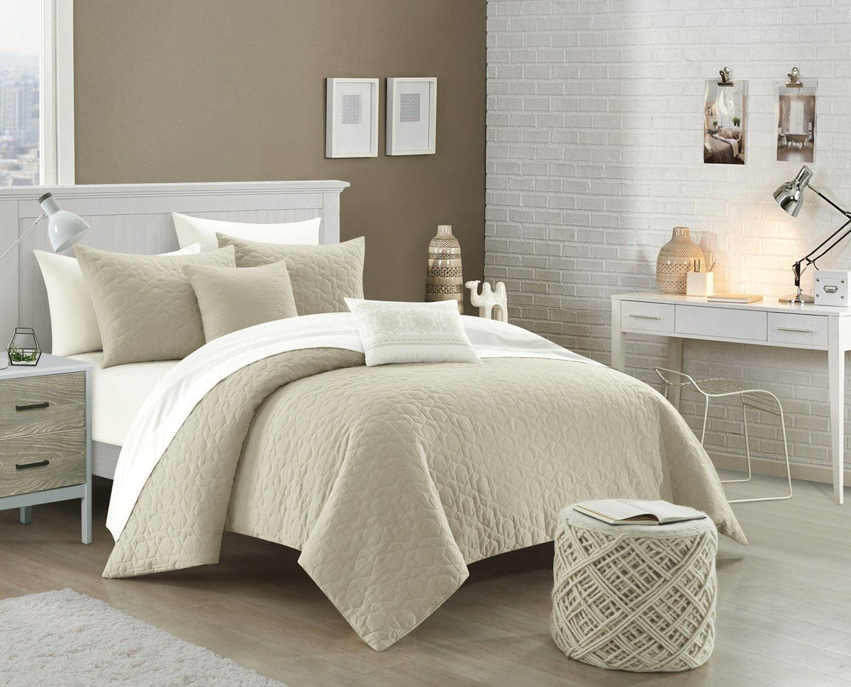NY&C Home Davina 9 Piece Geometric Comforter Set 