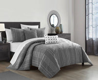 NY&C Home Desiree 5 Piece Cotton Jacquard Comforter 