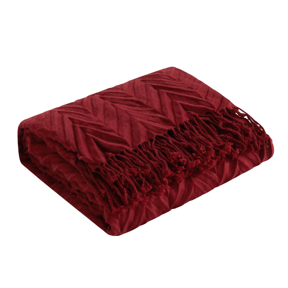 NY&C Home Foremost Ruched Throw Blanket 