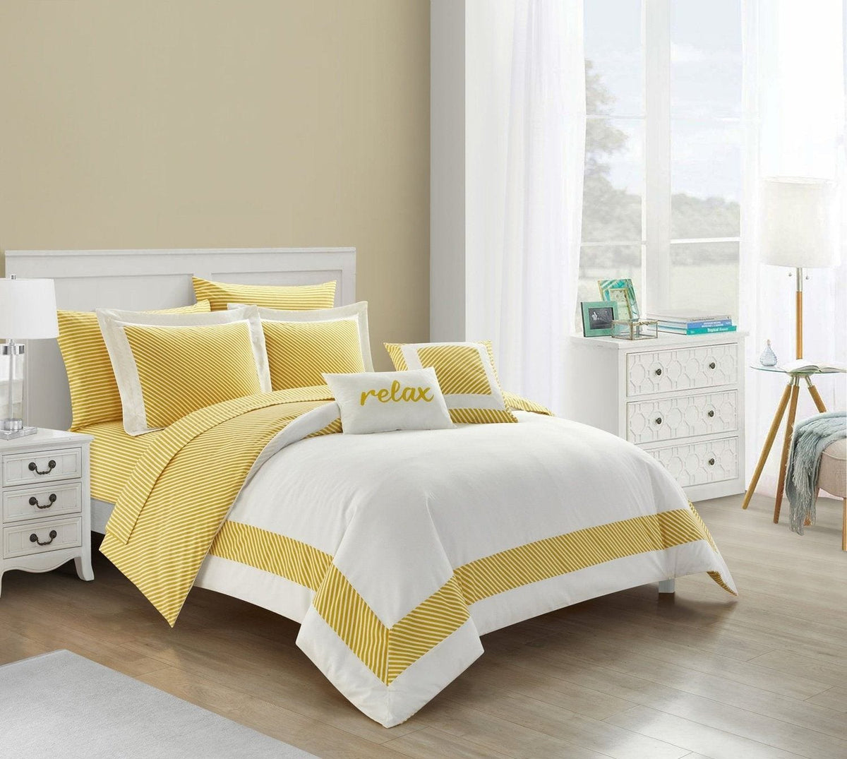 NY&C Home Gibson 9 Piece Hotel Collection Comforter 