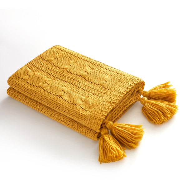 NY&C Home Jorja Knitted Throw Blanket 