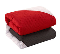NY&C Home Kinsley 9 Piece Color Block Comforter Set 