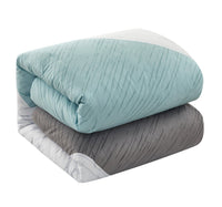 NY&C Home Kinsley 9 Piece Color Block Comforter Set 