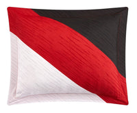 NY&C Home Kinsley 9 Piece Color Block Comforter Set 