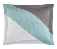 NY&C Home Kinsley 9 Piece Color Block Comforter Set 