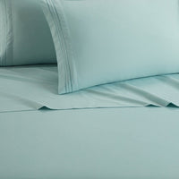 NY&C Home Lain 4 Piece Stripe Embroidered Sheet Set 