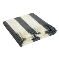 NY&C Home Lasko Faux Cashmere Striped Throw Blanket 