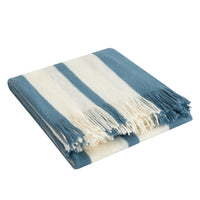 NY&C Home Lasko Faux Cashmere Striped Throw Blanket 