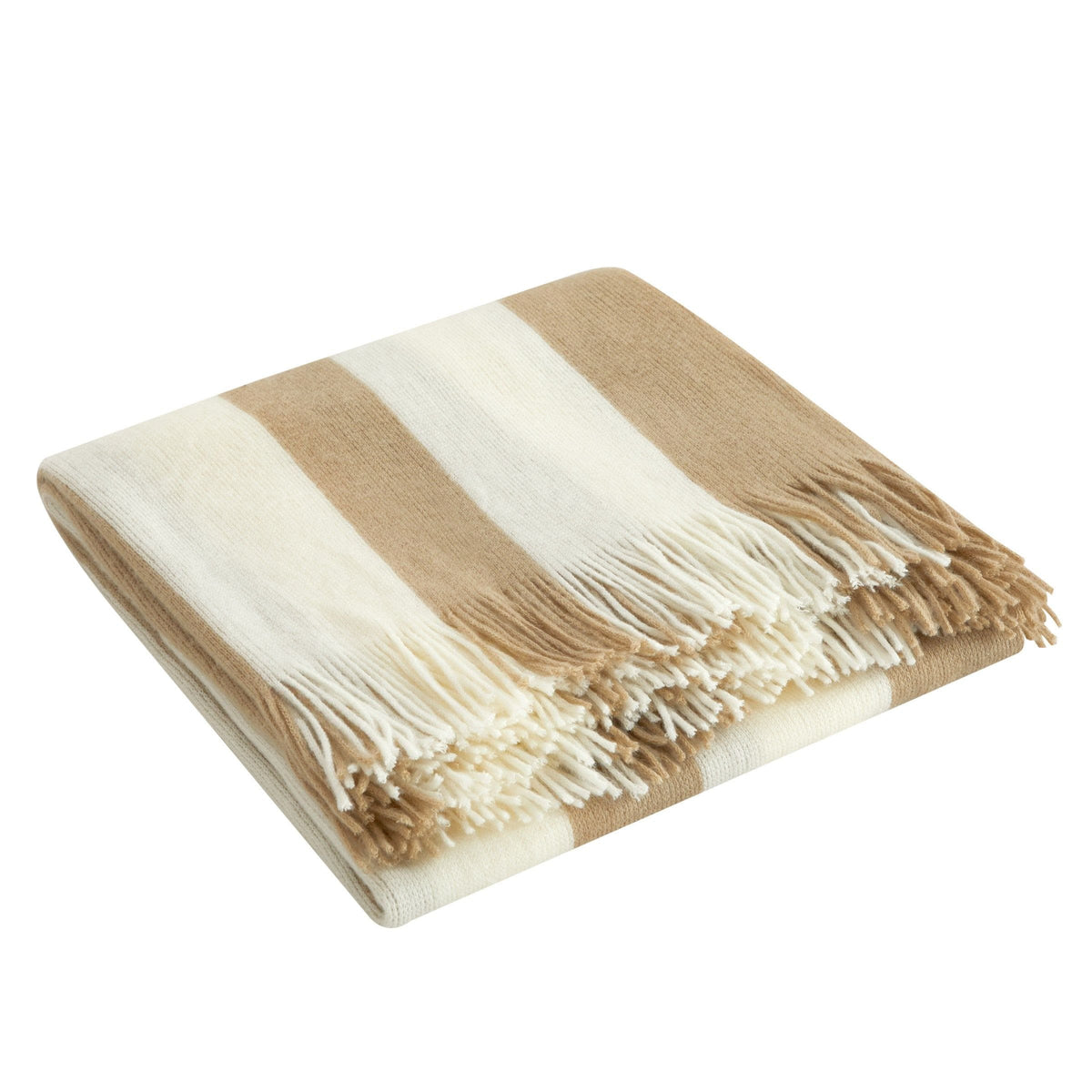 NY&C Home Lasko Faux Cashmere Striped Throw Blanket 