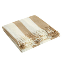 NY&C Home Lasko Faux Cashmere Striped Throw Blanket 