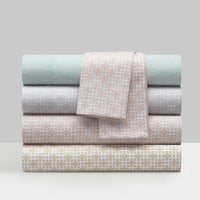 NY&C Home Lucille 4 Piece Geometric Pattern Sheet Set 