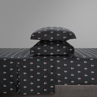 NY&C Home Marina 4 Piece Anchor Pattern Sheet Set 