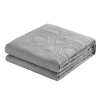 NY&C Home Rhapsody 3 Piece Geometric Quilt Set 
