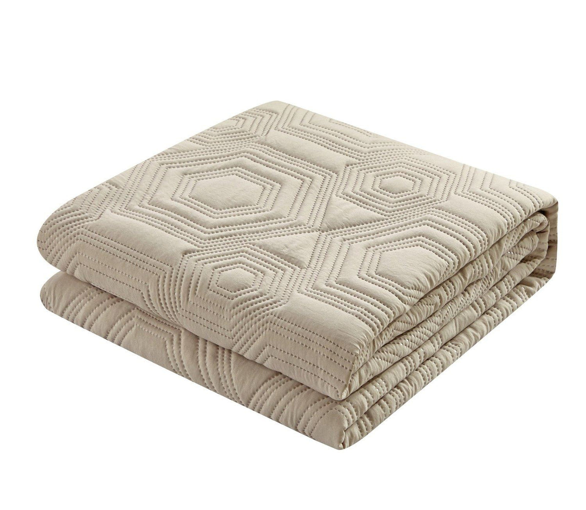 NY&C Home Rhapsody 7 Piece Geometric Quilt Set 