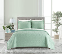NY&C Home Rhapsody 7 Piece Geometric Quilt Set 
