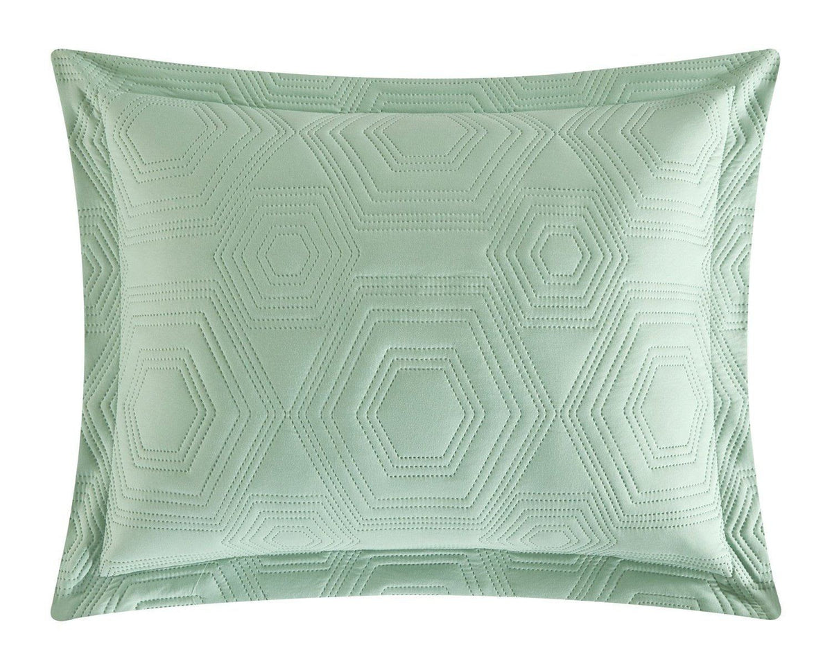 NY&C Home Rhapsody 7 Piece Geometric Quilt Set 