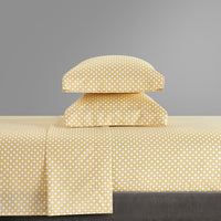 NY&C Home Rylie 4 Piece Polka Dot Sheet Set 