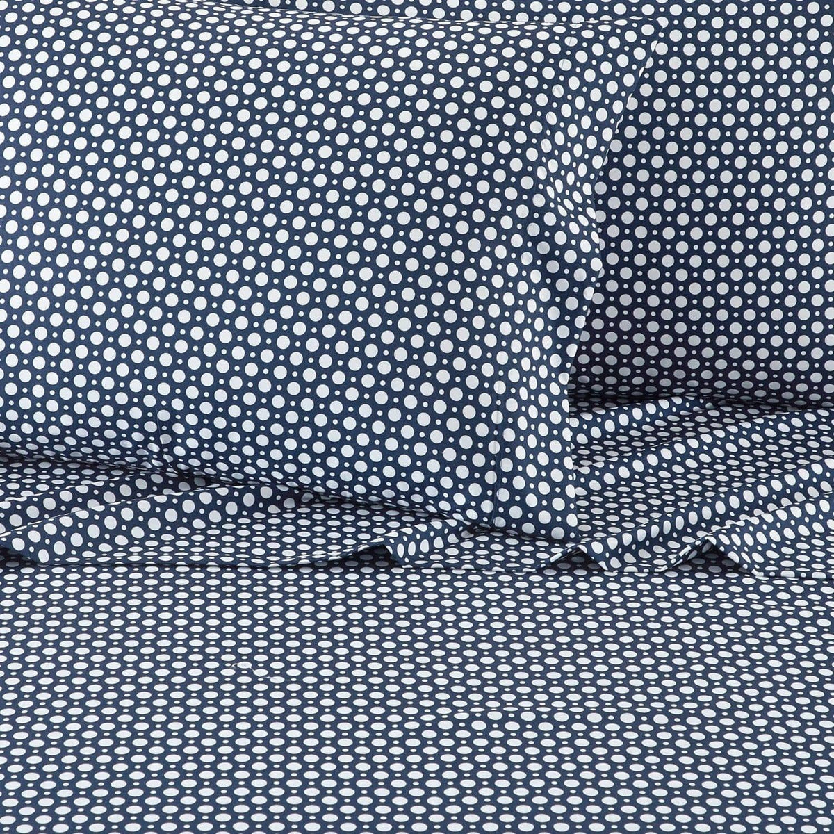 NY&C Home Rylie 4 Piece Polka Dot Sheet Set 